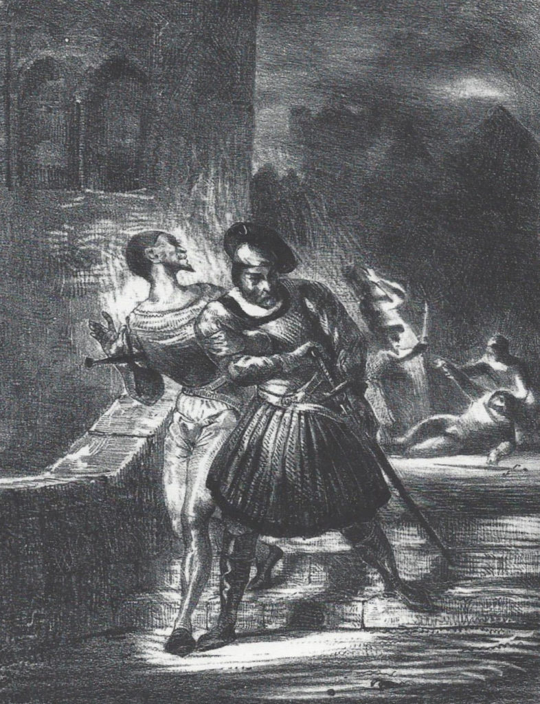 Eugene Delacroix (French, 1798-1863), Mephistopheles et Faust..., Lithograph (M.6), 1828